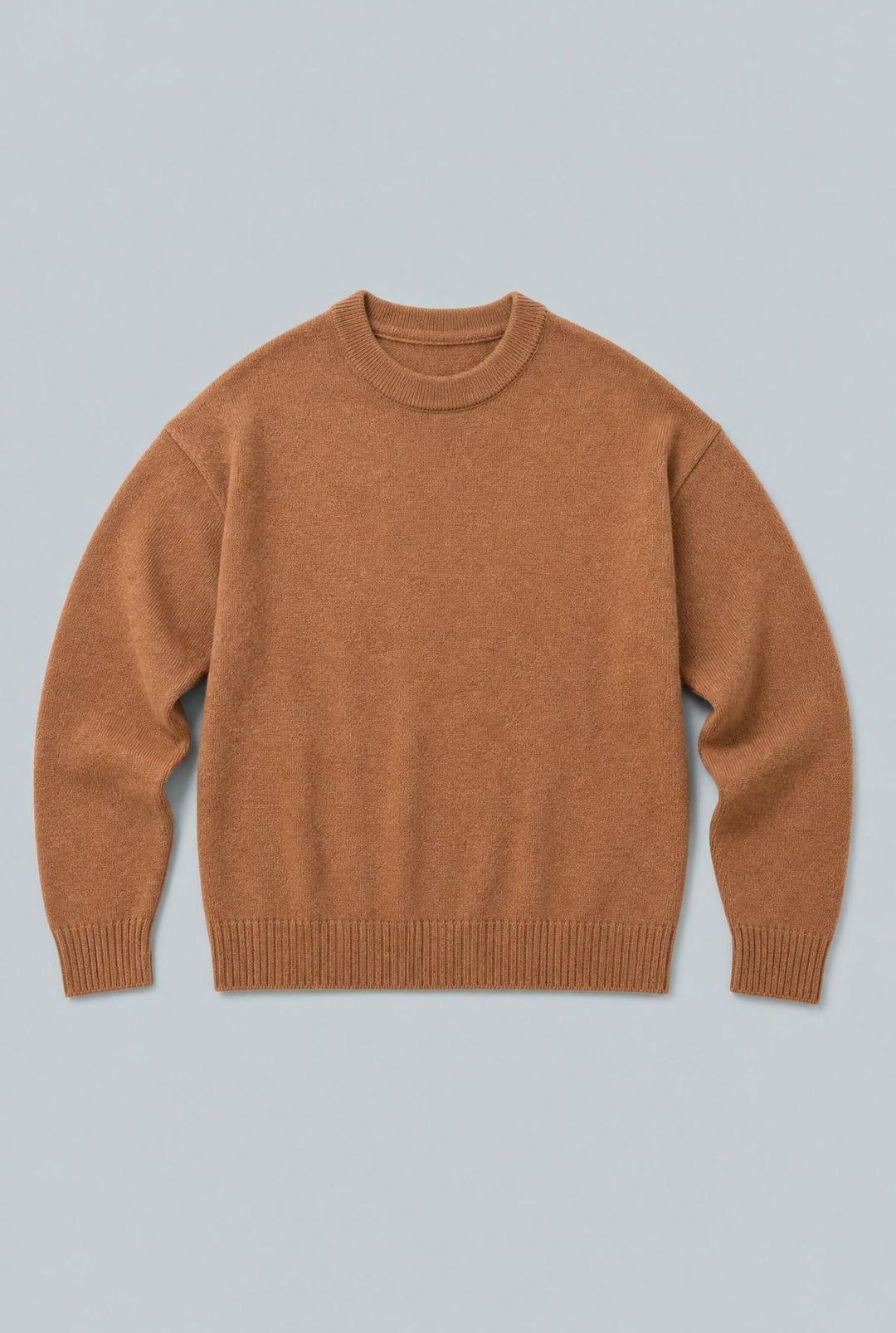 Crew Neck Sweater - Camel