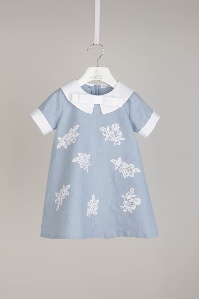 Lavinia - White & Light Blue