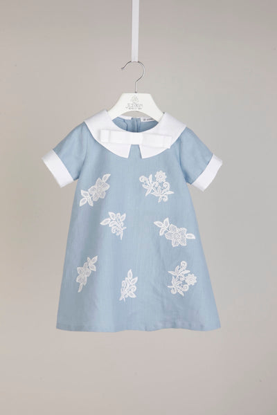 Lavinia - White & Light Blue