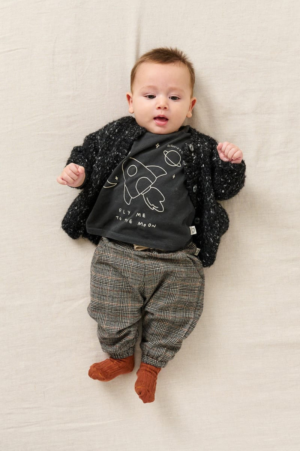 Glen Plaid Baby Pants - Unique - 6M - Pants