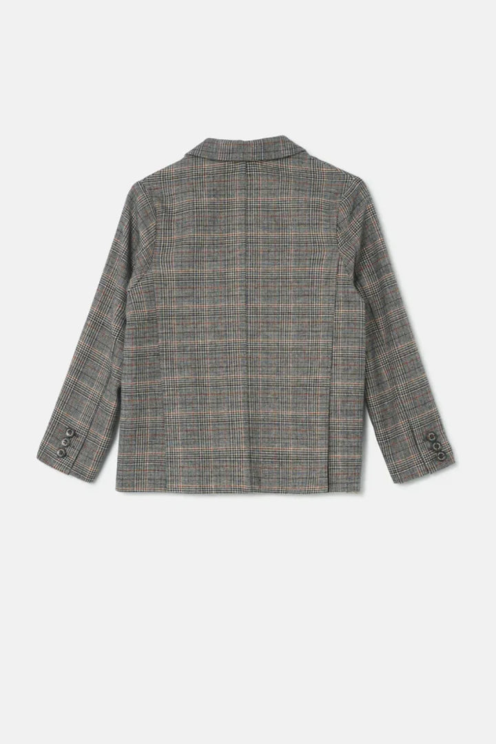Glen Plaid Blazer - Unique - 6Y - Blazer