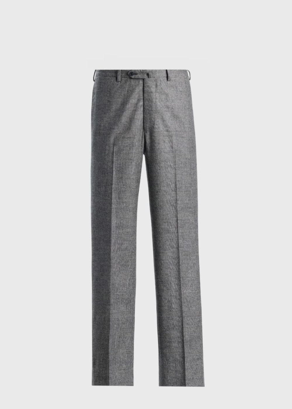 Glen Plaid Double-Breasted Suit - Grey - Suit