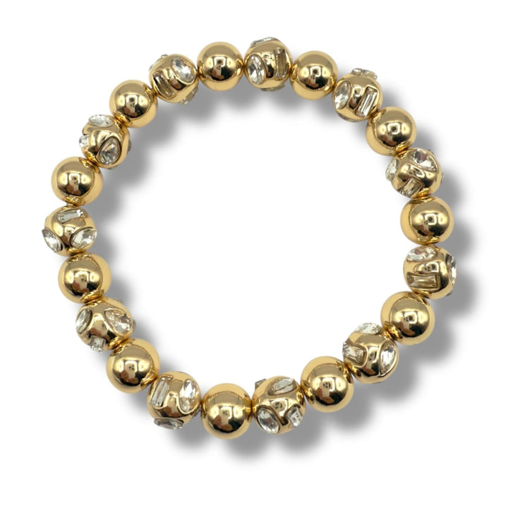 Glimmer Bead Bracelet - Gold - One Size - Bracelet