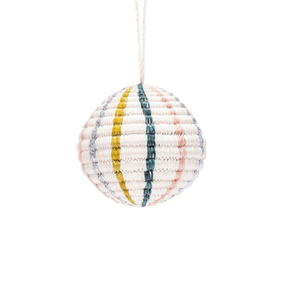 Globe Blush Metallic Ornament - One Size - Ornament