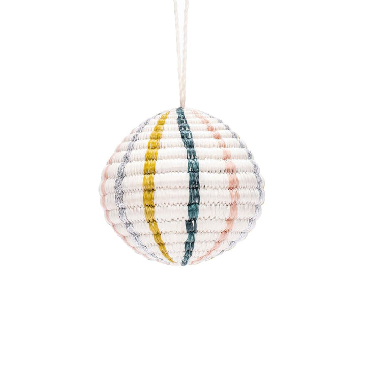 Globe Blush Metallic Ornament - One Size - Ornament