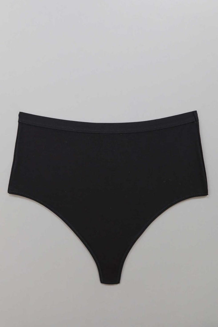High Waist Thong - Black