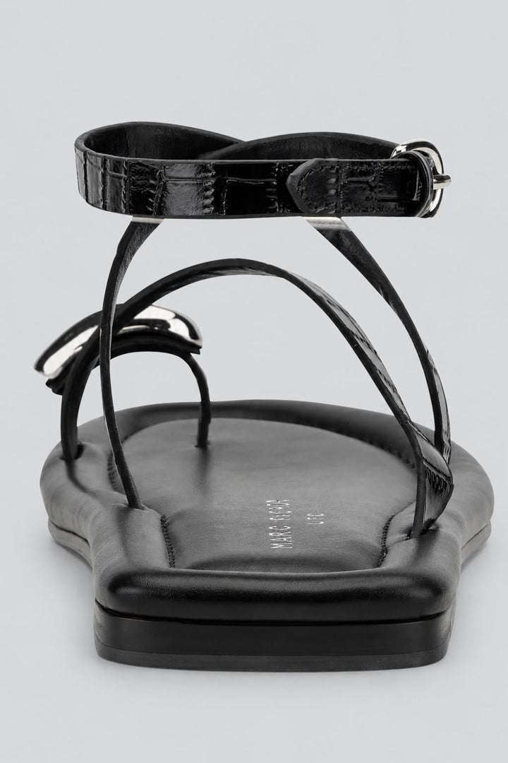 Glynnie Sandals - Black 001 Leather - 7.5 - Flip Flops