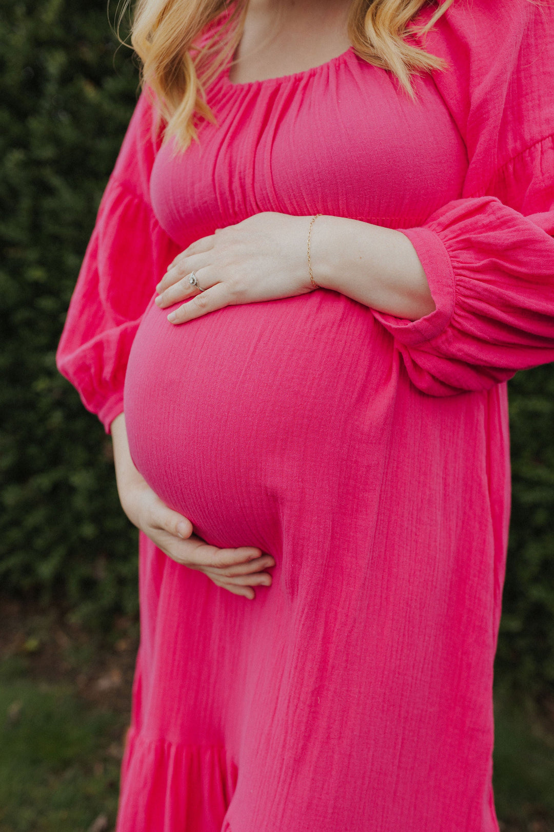 Eliza Maternity and Nursing Dress - Pink