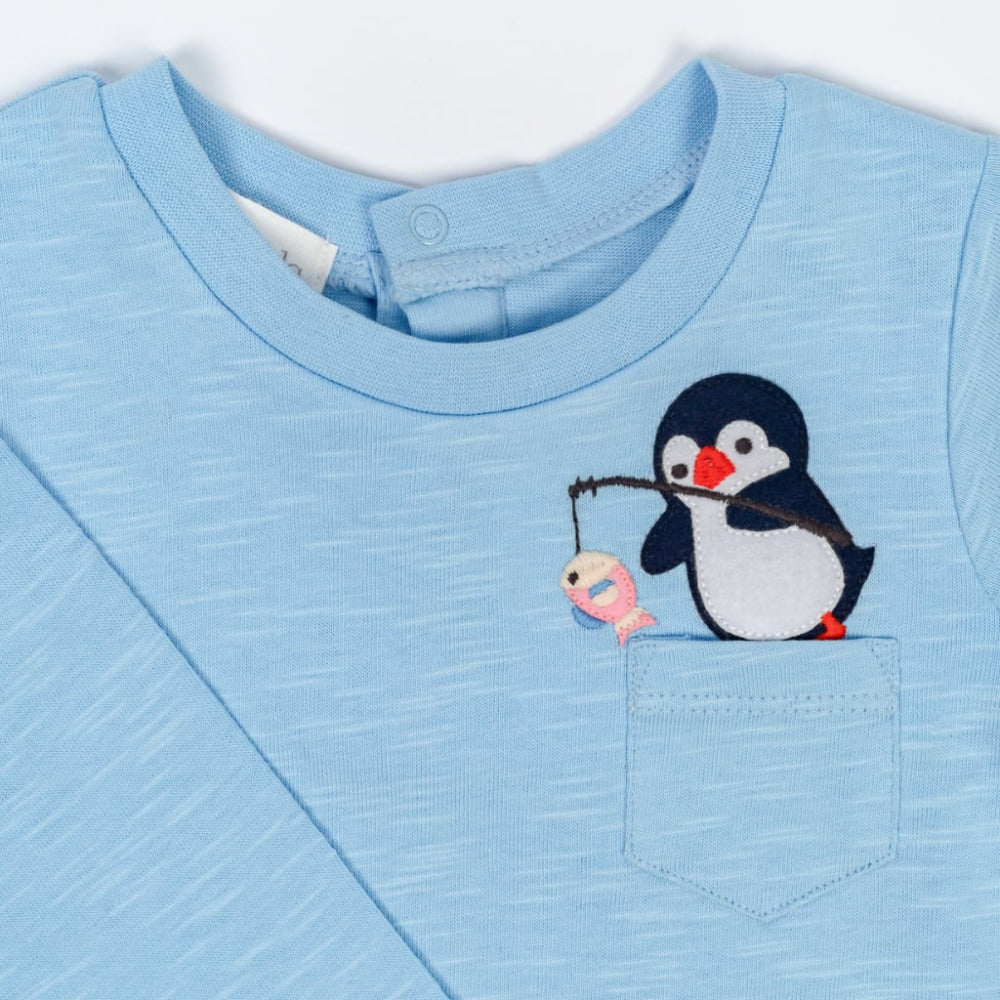 Go Fish! T Shirt Bodysuit - Artic Blue - Bodysuit