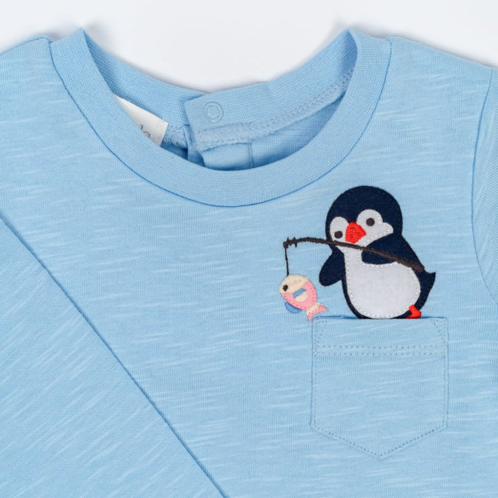 Go Fish! T Shirt Bodysuit - Artic Blue - Bodysuit