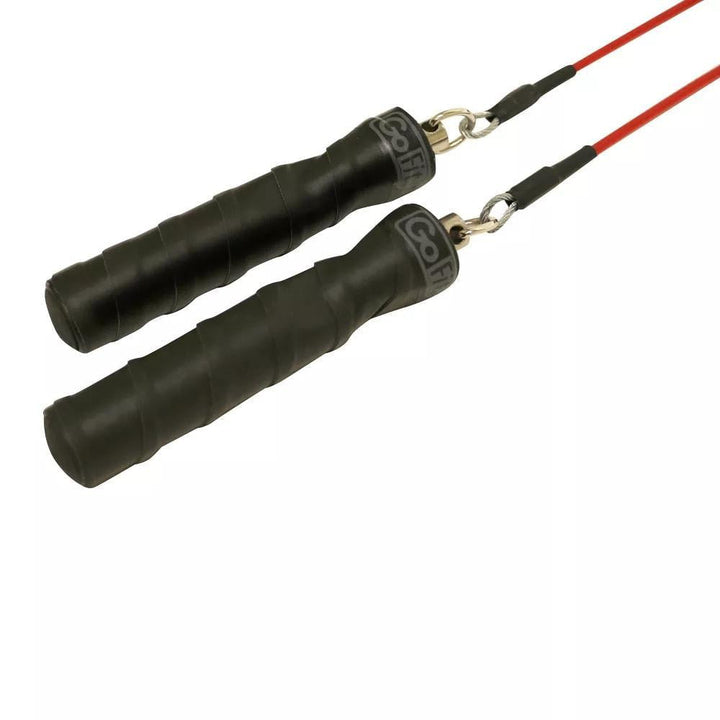 GoFit 9’ Pro Cable Rope - Red/Black - FINAL SALE - One Size - Jump Rope