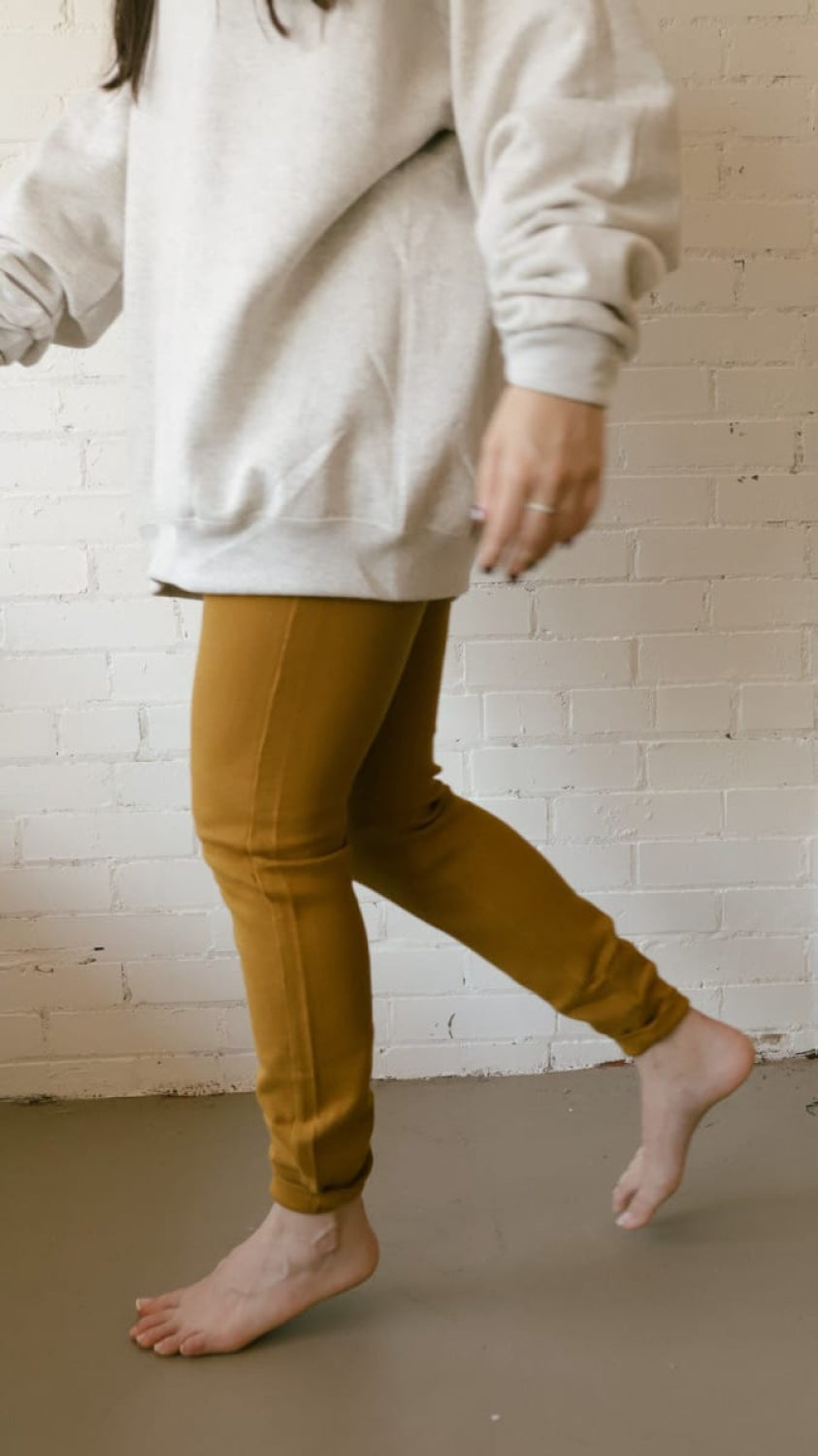 Golden Brown Womens Waffle Lounge Pants - Pants