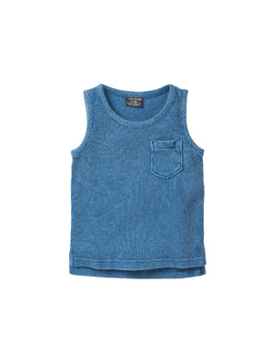 Waffle Tank - Blue