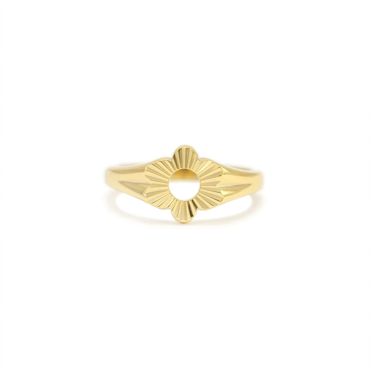 Daisy Fluted Signet Ring