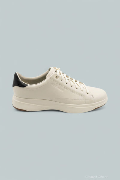 GrandPro Tennis Sneakers - Ivory Black - 7.5 - Sneaker