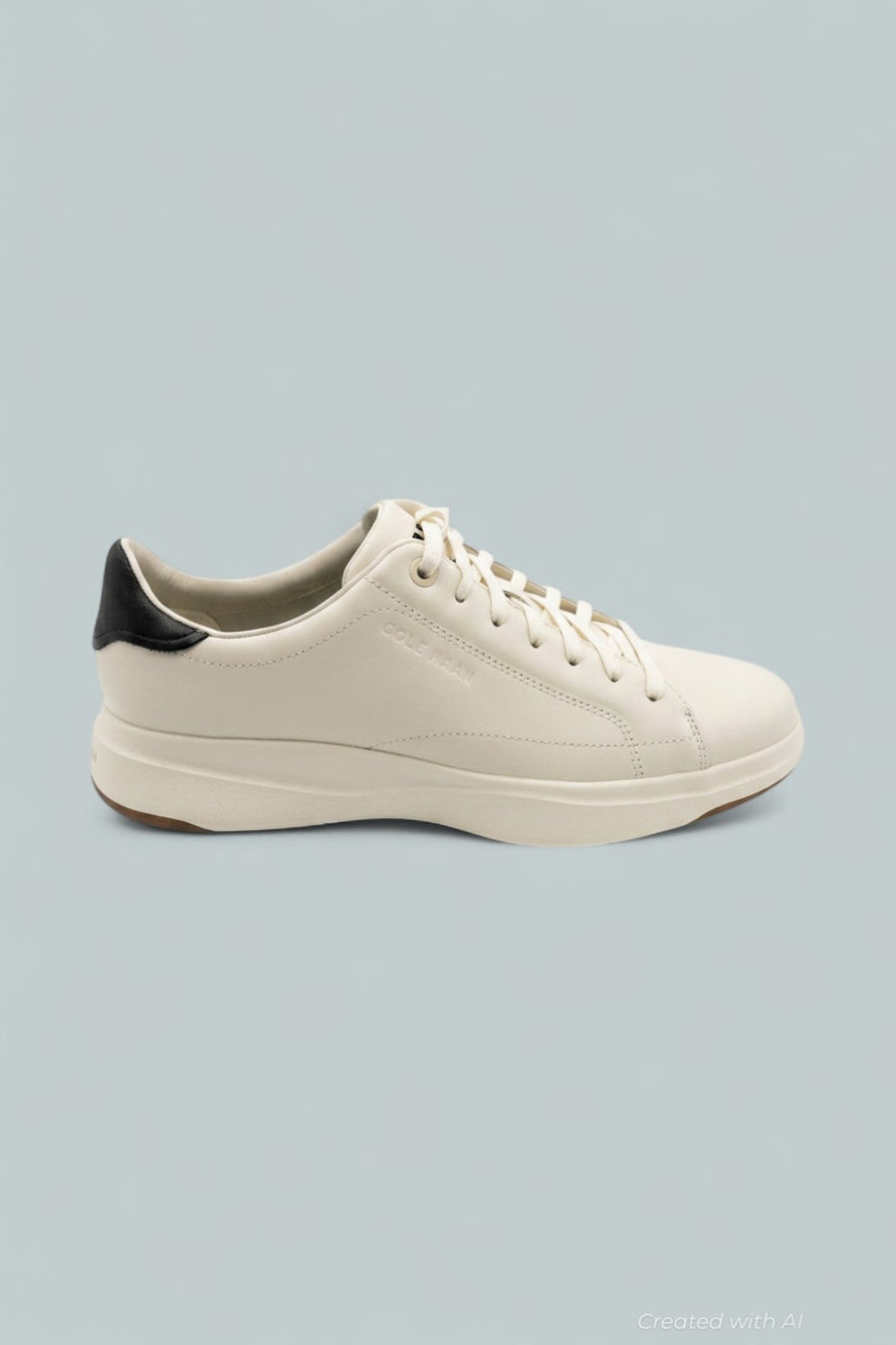 GrandPro Tennis Sneakers - Ivory Black - 7.5 - Sneaker