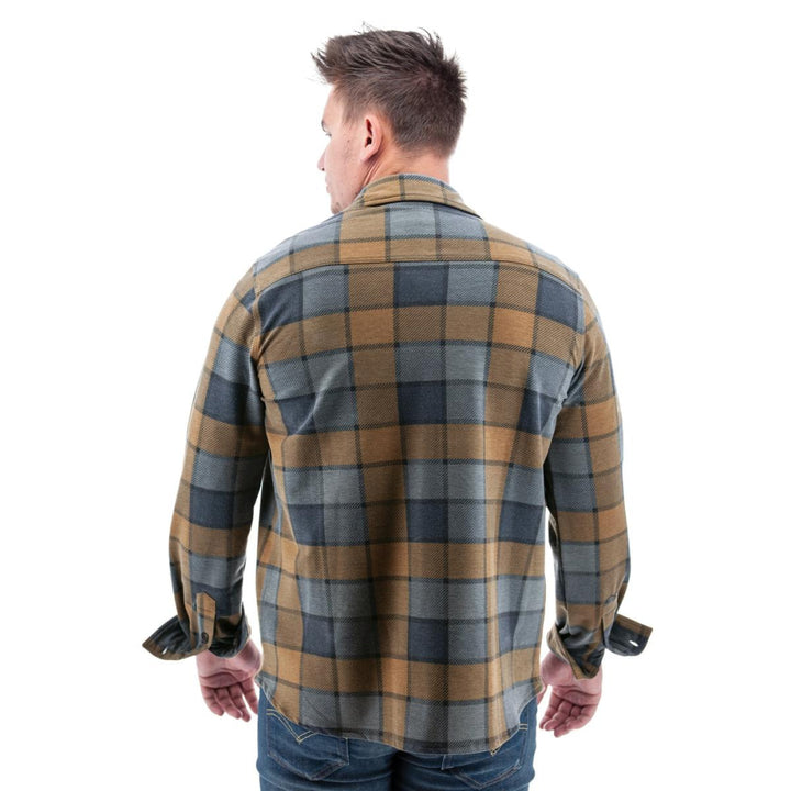 Grayson Recycled Fleece Overshirt - Black Iris Print - Overshirt