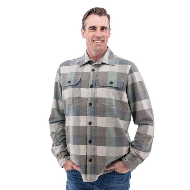 Grayson Recycled Fleece Overshirt - Dk Shadow - Overshirt