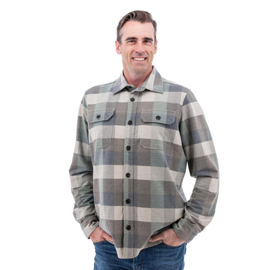 Grayson Recycled Fleece Overshirt - Dk Shadow - Overshirt
