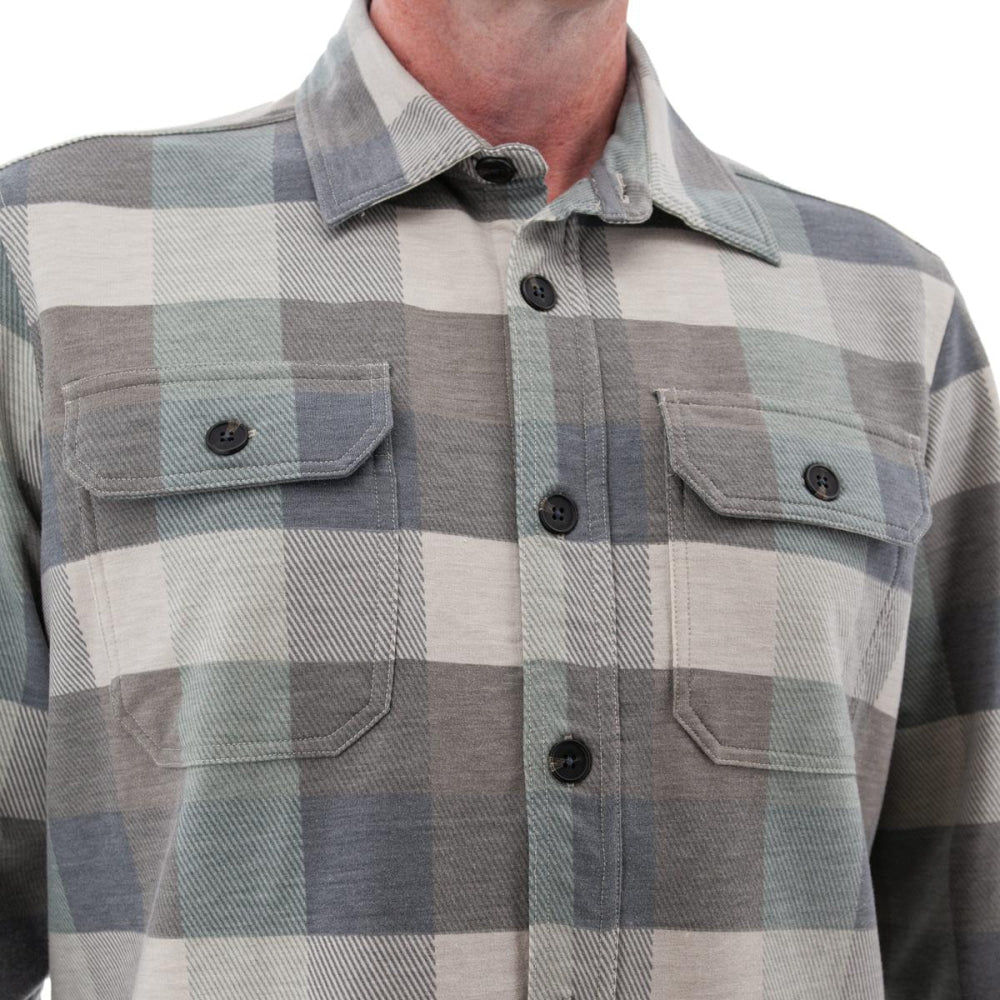 Grayson Recycled Fleece Overshirt (Tall) - Dk Shadow - Overshirt