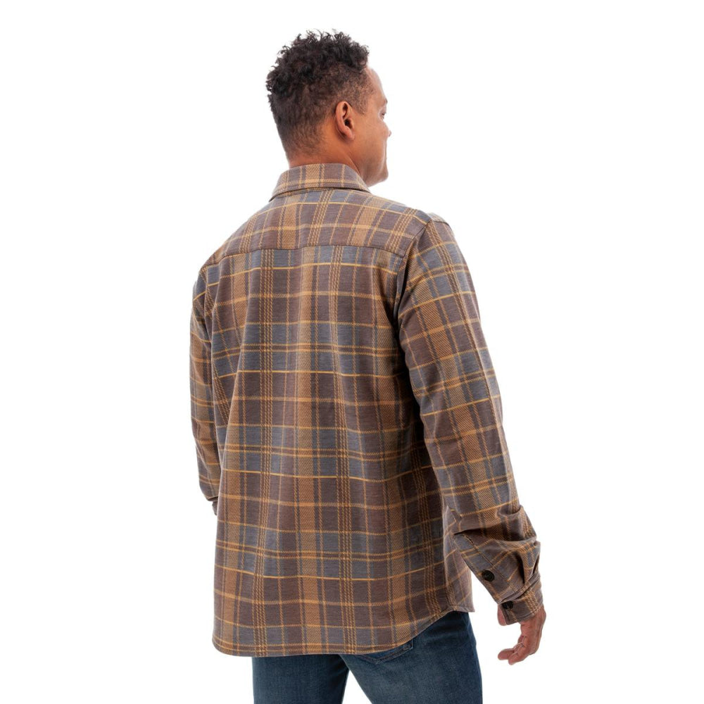 Grayson Recycled Fleece Overshirt (Tall) - Major Brown - Overshirt