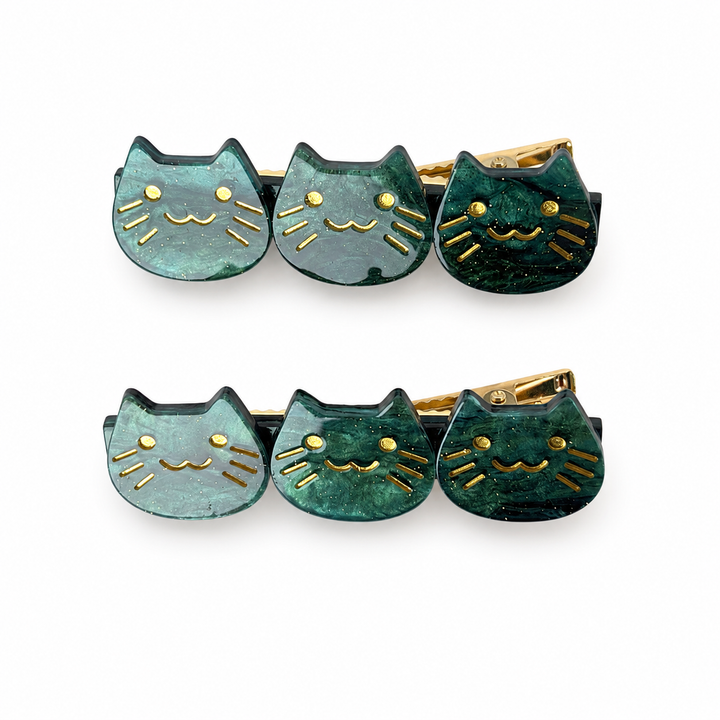 Kitty Charm Snap Clips – Set of 2