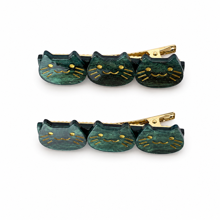 Kitty Charm Snap Clips – Set of 2