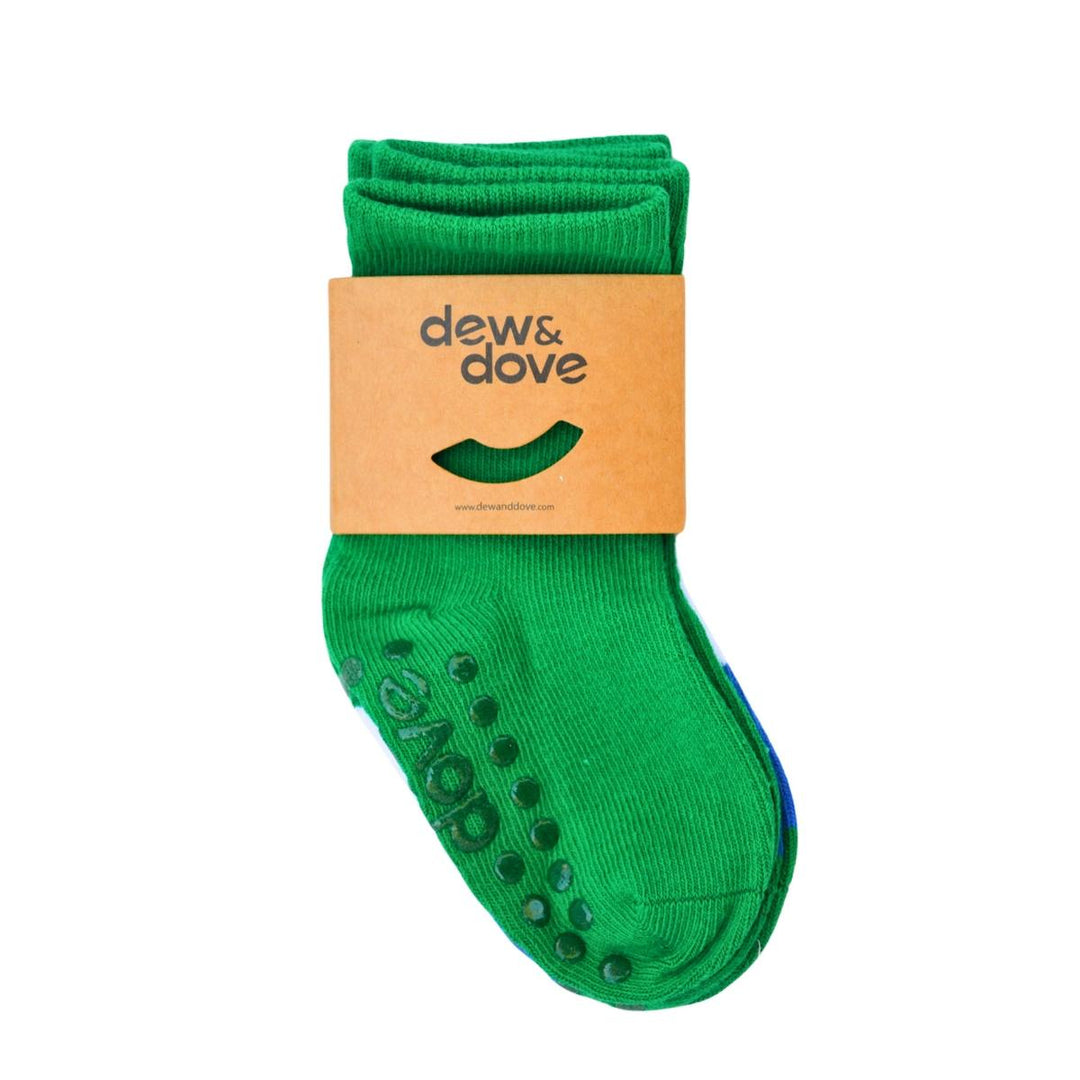 Socks - Two Pairs - Blue & Green