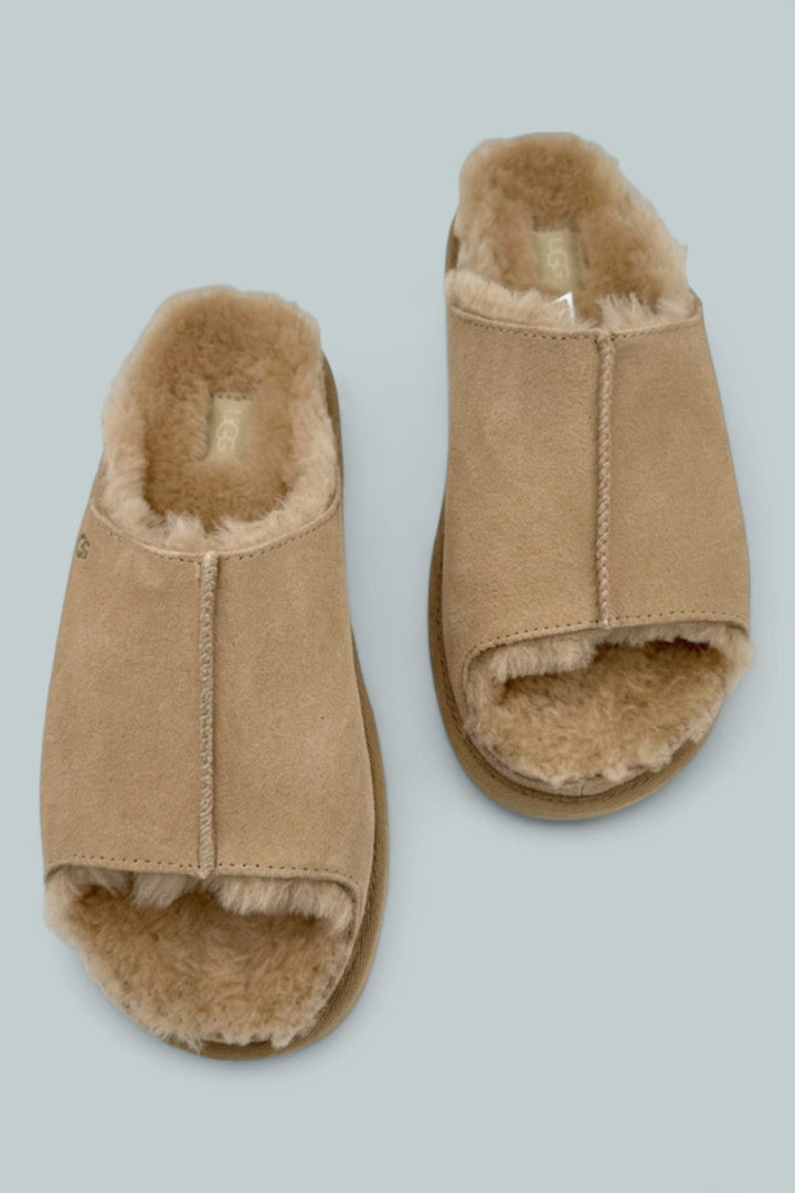 Greenport Slide Casual Slippers - Sand - 7 - Slip-On