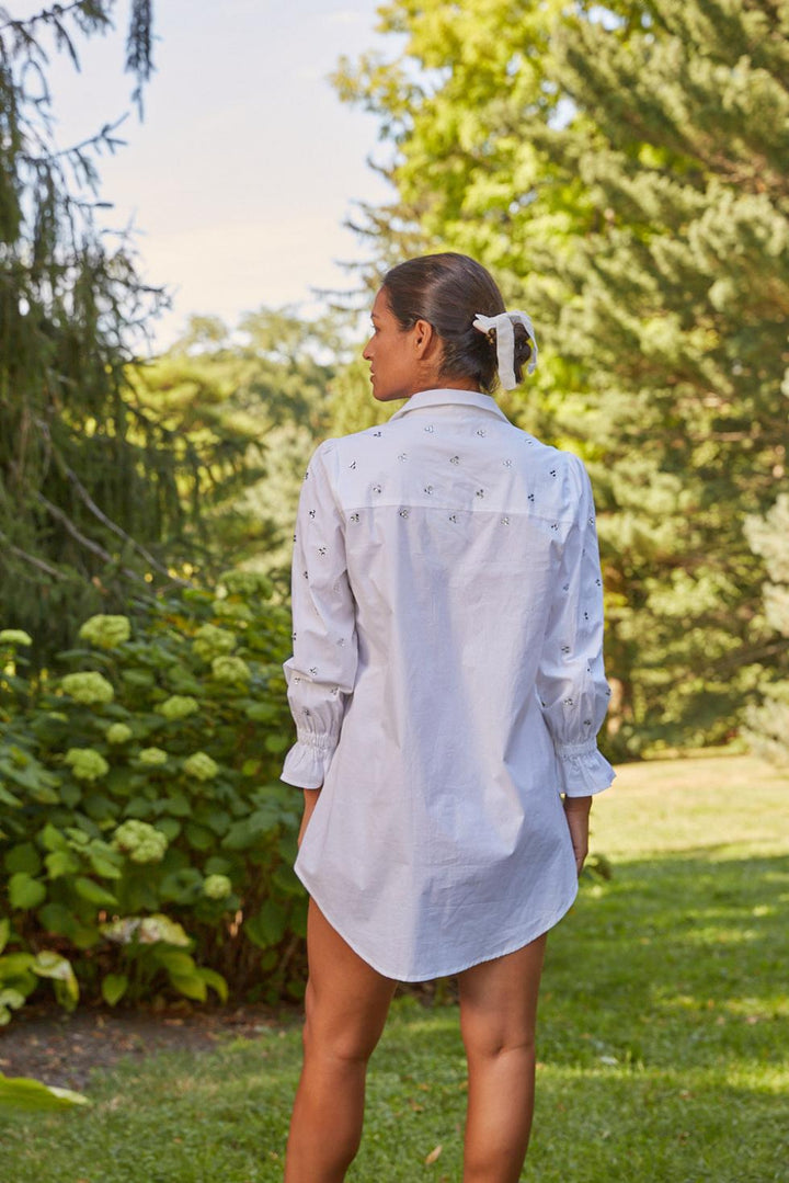 Gretchen Dress - White - Button Down Shirt