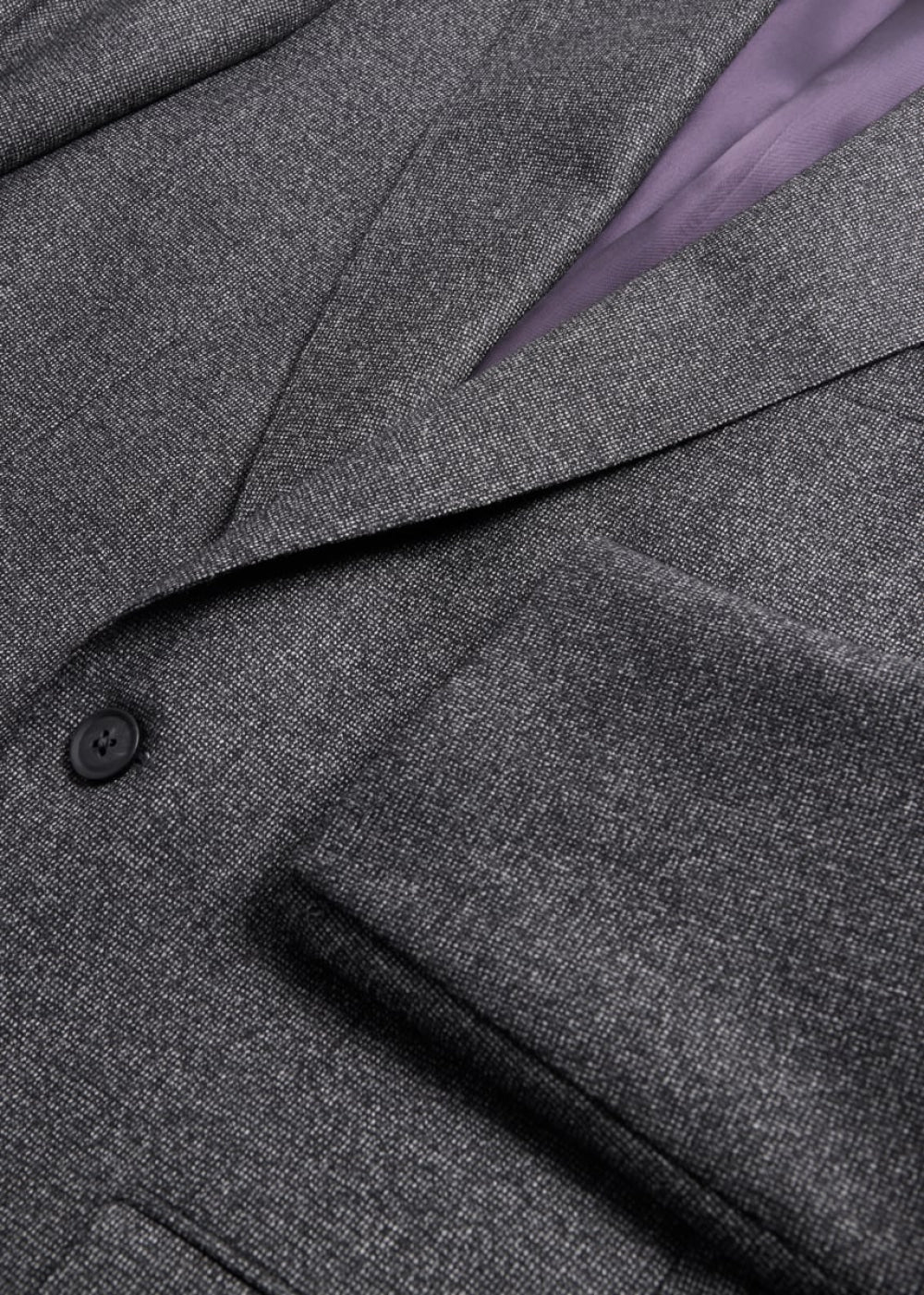 Grey Nailhead All Year Wool Paul Suit - Grey - 36 - Suit