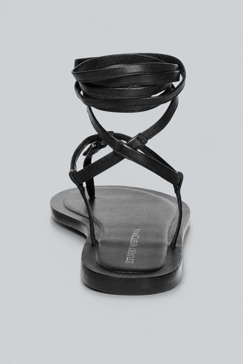 Georgie Lace Up Sandals - Black