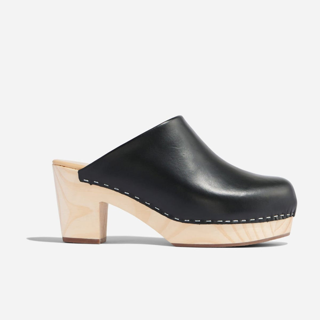 All-Day Heeled Clog - Black - FINAL SALE