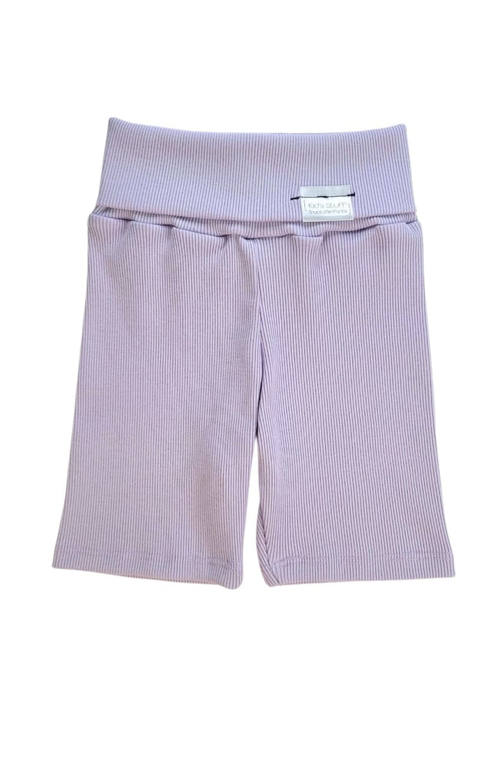 Grow With Me Biker Shorts - Lavender Macaron Rib