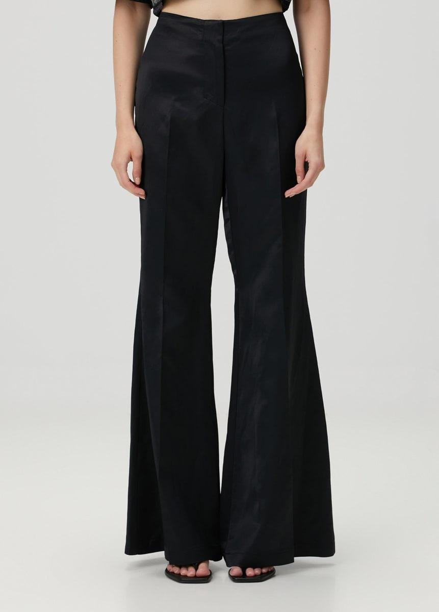 Shiny Woven Pant - Black