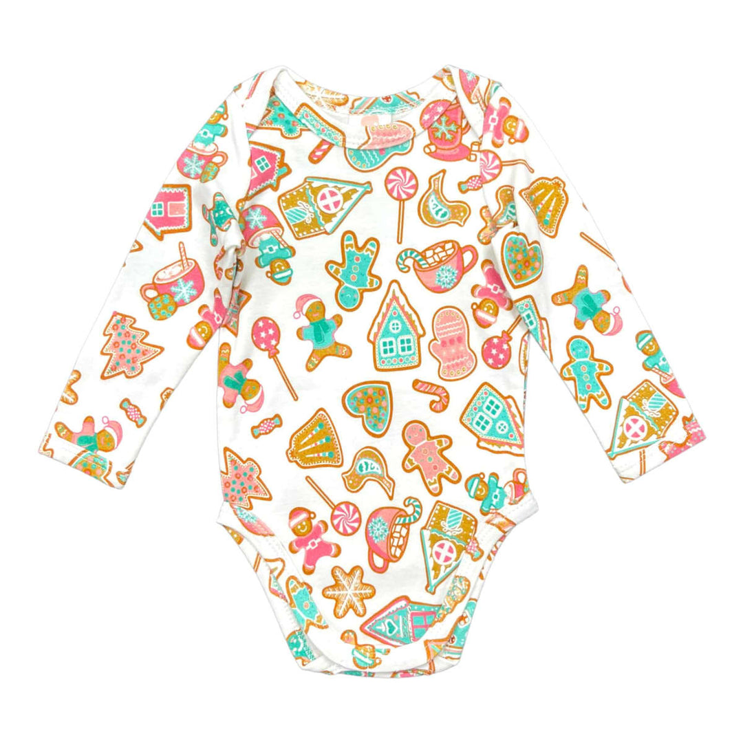 Long Sleeve Bodysuit - Gingerbread