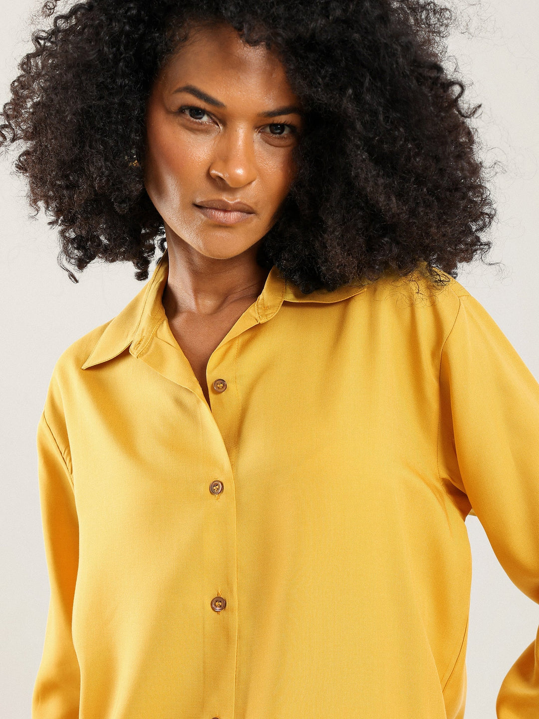 Tencel Button Up - Honey