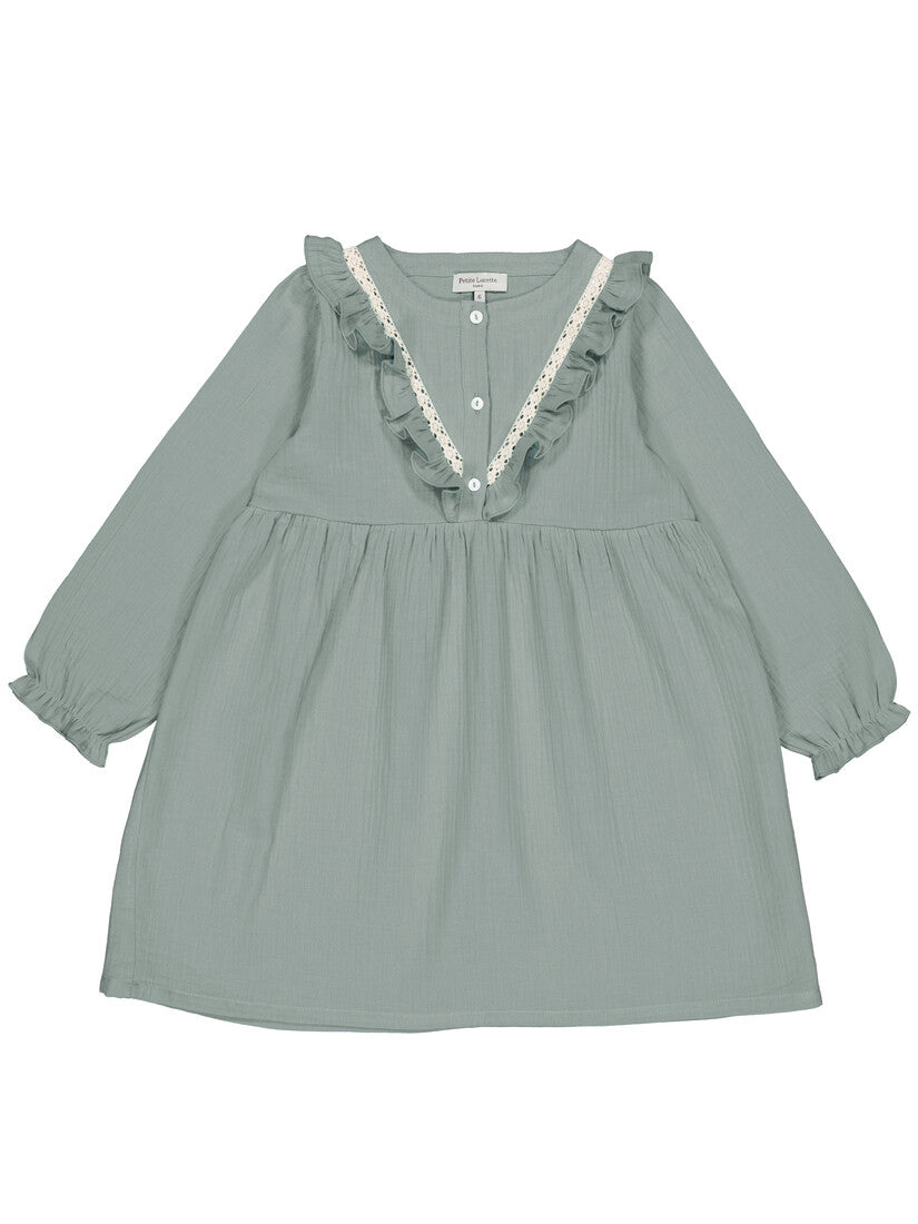 Altair Ruffled Dress - Sea Foam