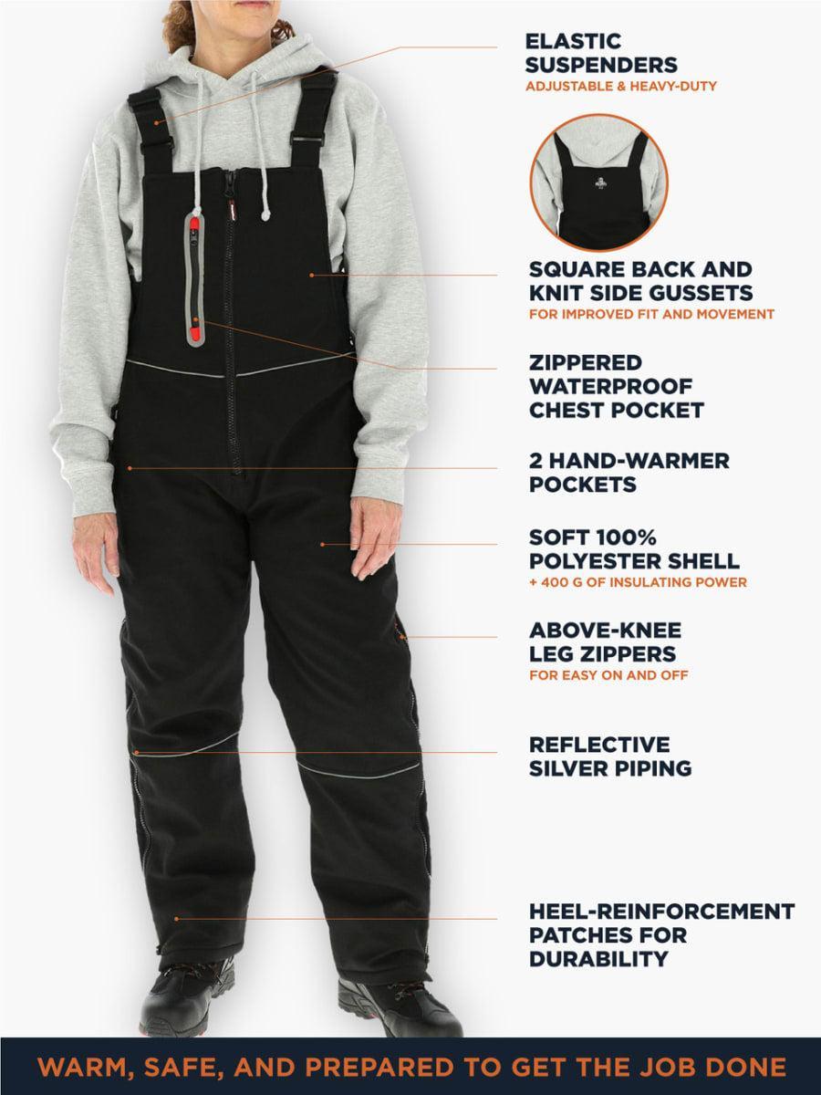 Women's Insulated Softshell Bib Overalls