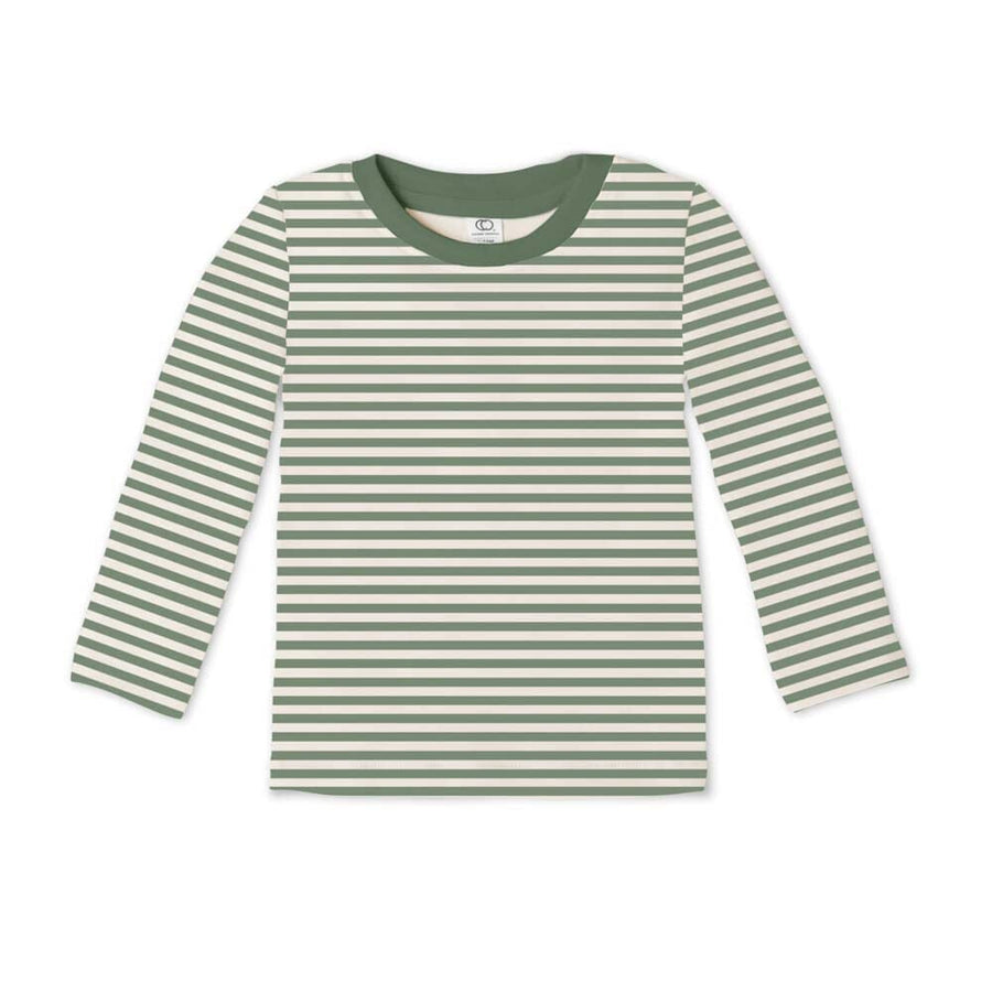 Turk Long Sleeve Tee- Bari Stripe Tops Colored Organics 