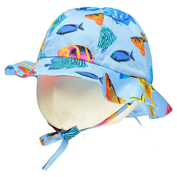 Tropical Fish Sun Hat w/ Strap