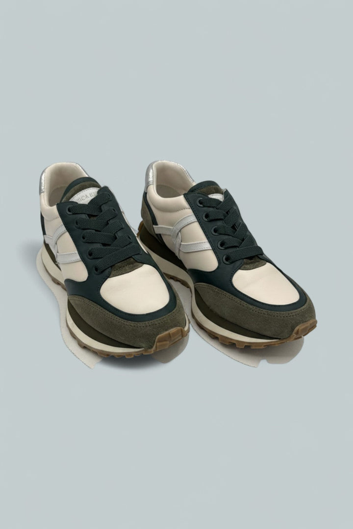 Valentina Suede Sneaker - Green Multi
