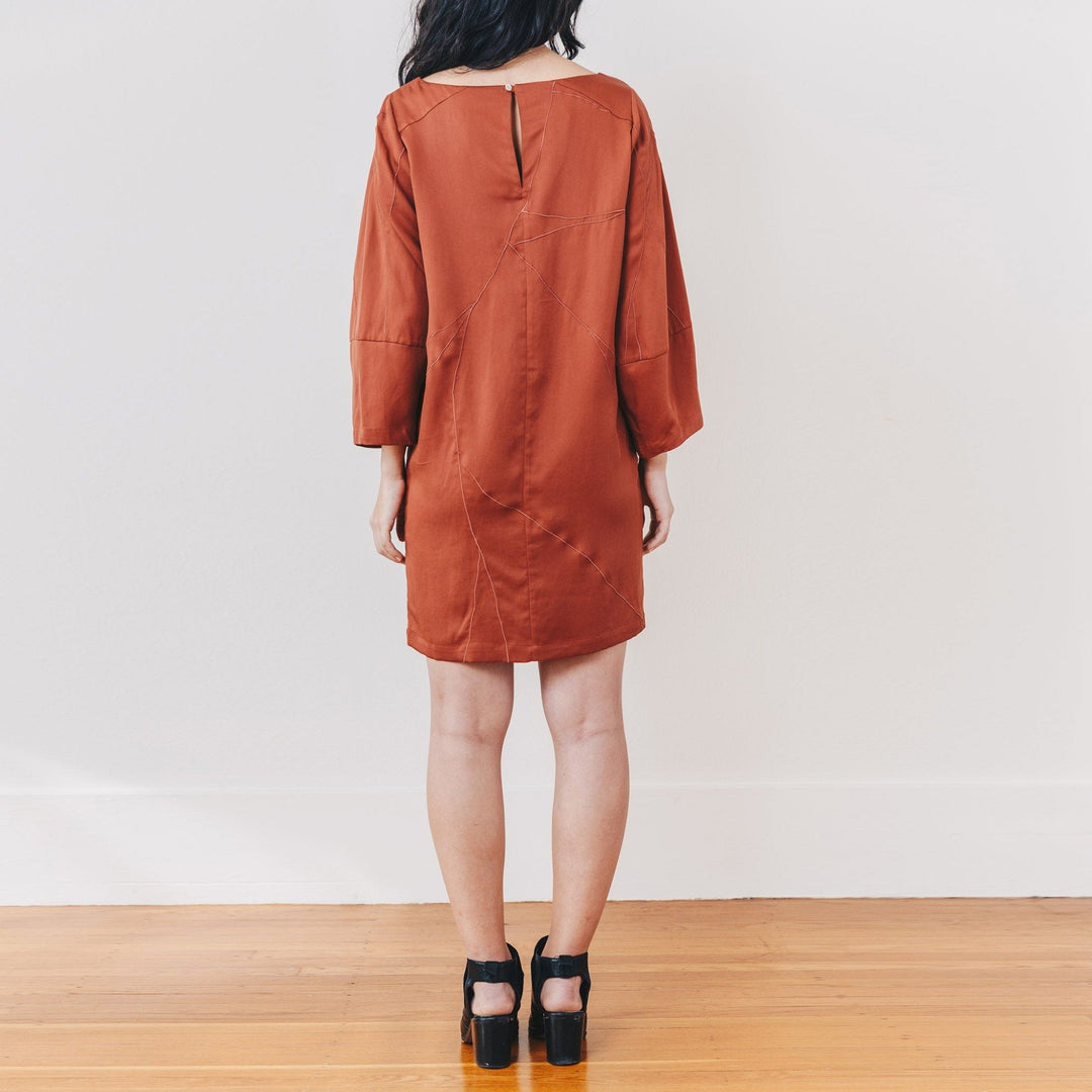 Stella Shift Dress - Rust