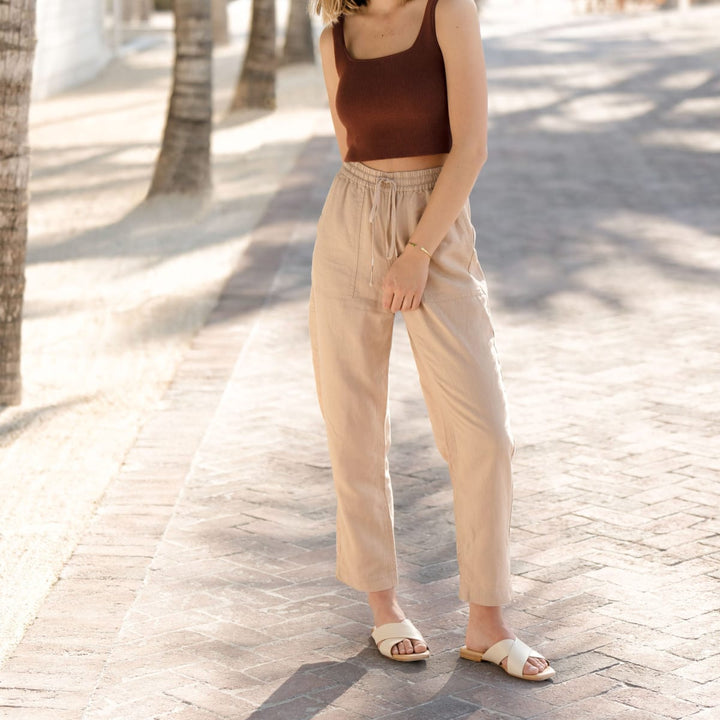 Catalina Slide Sandal - Bone