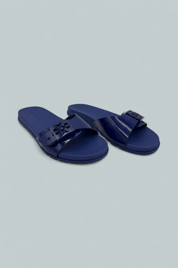 Women's Slip On Buckled Slide Sandals - Ballpoint