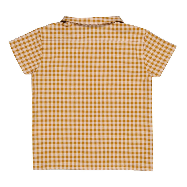 Baby Manu Shirt - Caramel Gingham