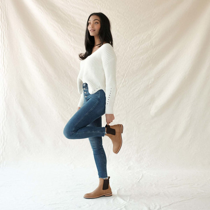 Carmen Chelsea Boot - Almond