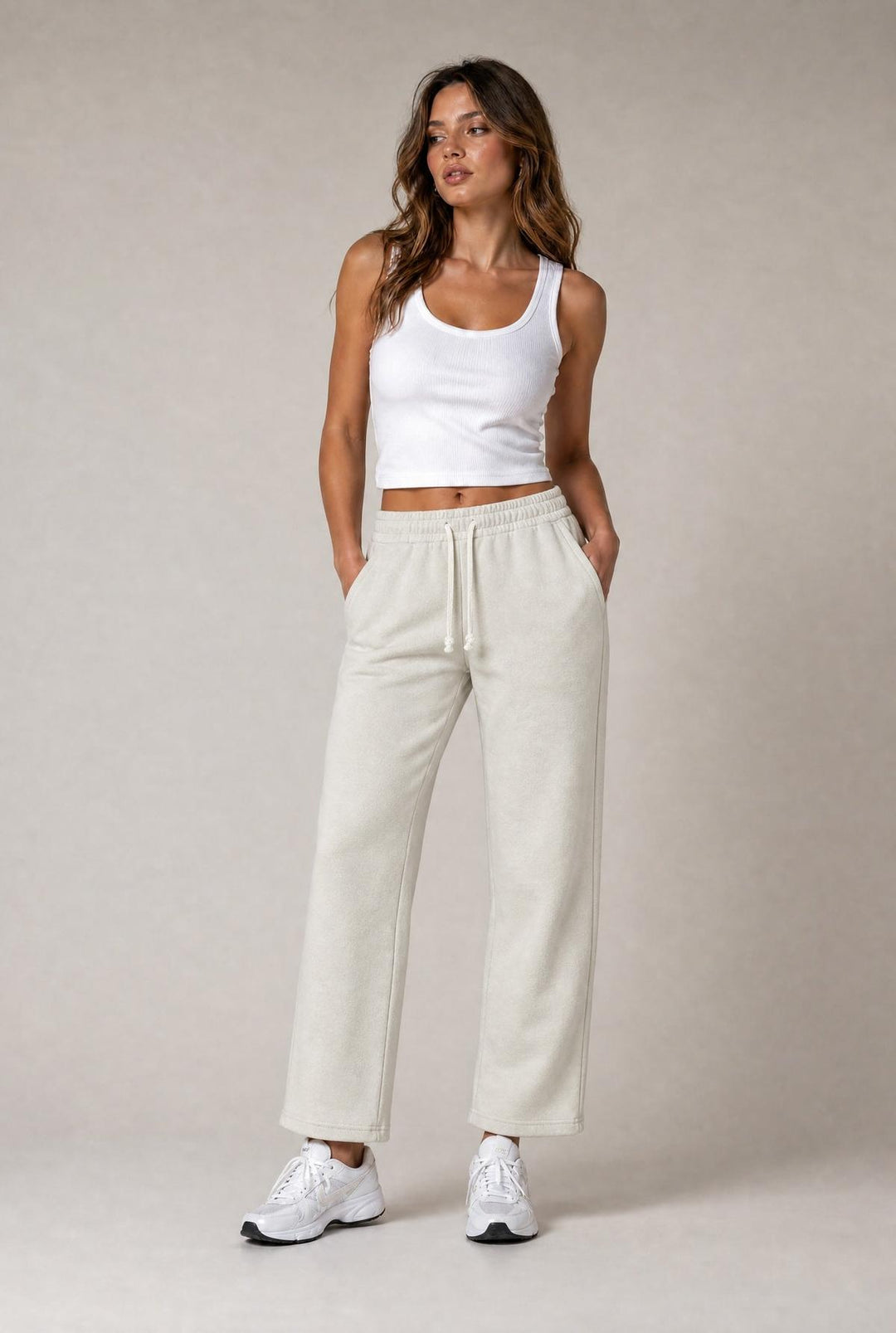 Classic Drawstring Sweatpants - Ivory