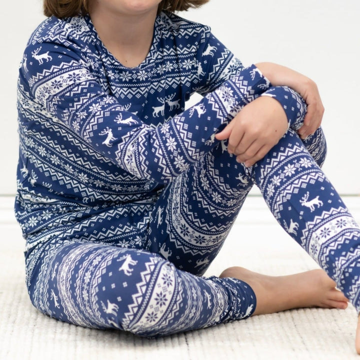Big Kid Pajama - Fair Isle Deer