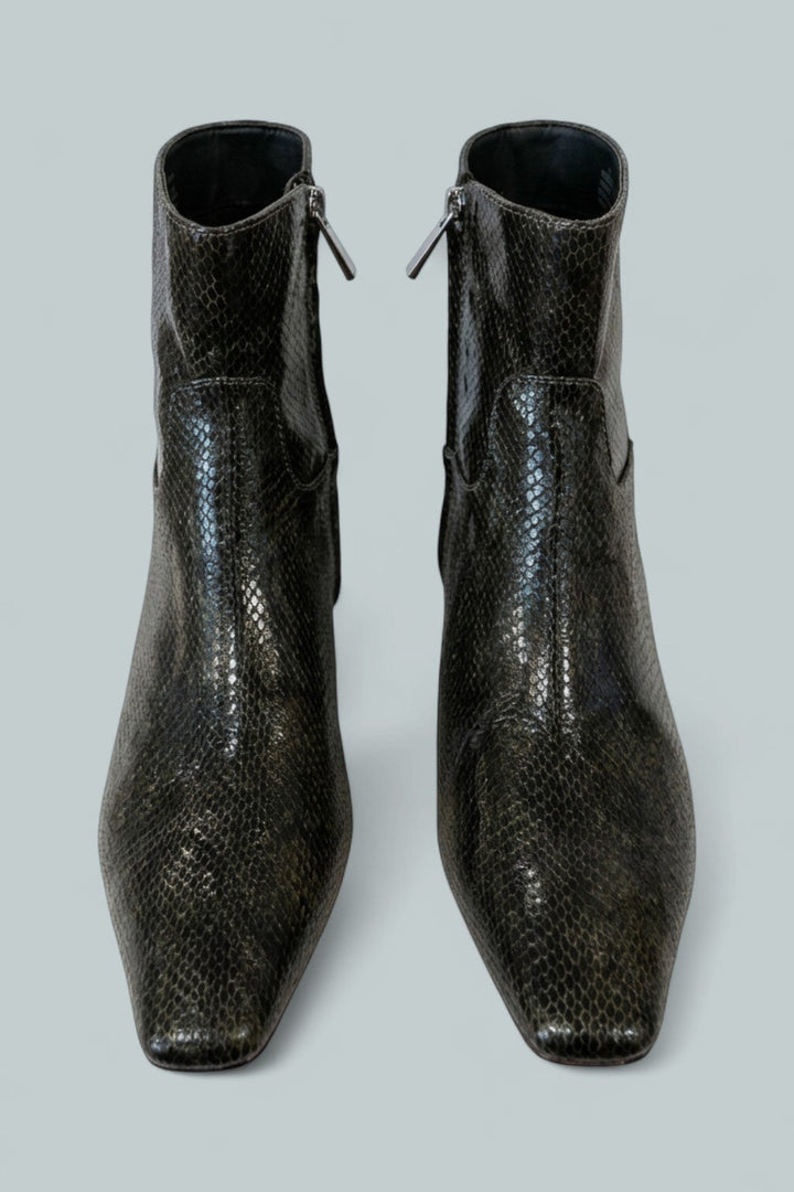 Women's Easy Does It Boots - Military Snake Print